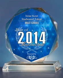 Irene Kent receives the 2014 Best of Manhattan Award